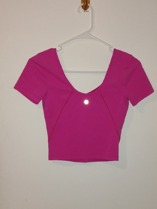 lululemon athletica Tops - lululemon athletica Short Sleeve Align Top. Hot Pink in color. Women's size 4.